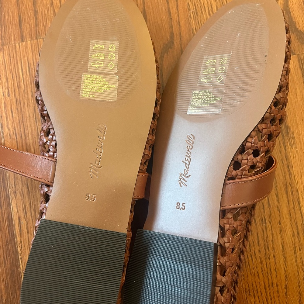 Madewell Woven Tan Flats - Picture 2 of 2